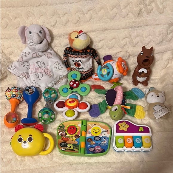 Lot Of 14 Colorful Kids Toys Set - Picture 1 of 16